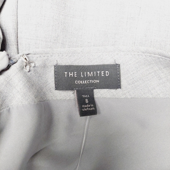 New The Limited Cap Sleeved Crewneck Sheath Dress in Light Grey P6133 - Picture 5 of 8